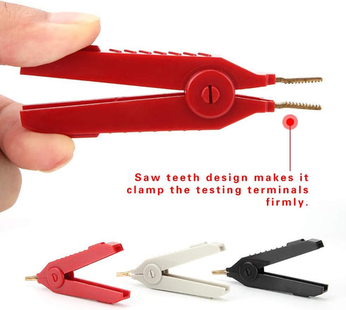 Clips, P2004 3Pcs Copper Gold Plated Kelvin Test Clip 20A...