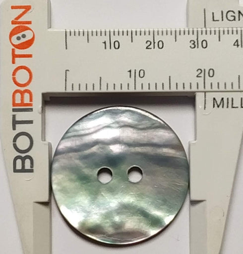 Natural Mother-of-Pearl Shell Buttons - AKOYA - 7 Sizes - Produced in Spain (20 mm)...