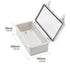 200x100x70mm Outdoor Junction Box with Plastic Latch, Universal IP67 Waterproof Project Electrical Box DIY Electrical Enclosure, Plastic Transpare...