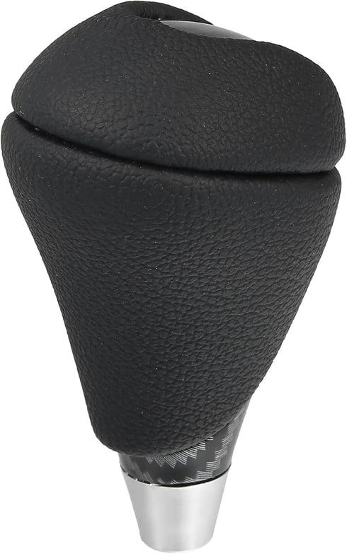 X AUTOHAUX Car Auto Automatic Gear Stick Shift Knob for Lexus ES350 2007-2015 GS450h 2007-2011 for Lexus RX450h Black Faux Leather Carbon Fiber Pa...