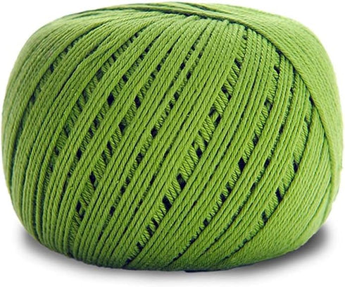 Circulo Amigurumi Yarn, 100% Mercerized Brazilian Virgin Cotton - Cotton Yarn for Crocheting and Knitting, Soft Yarn, Green Yarn Art - Sport Weigh...
