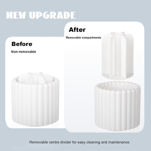 Anyoifax 360 Rotating Makeup Brush Holder 7 Slots Make Up Brush Organizer Removable Spinning Cosmetic Brushes Storage Pen Holder for Vanity, Dress...