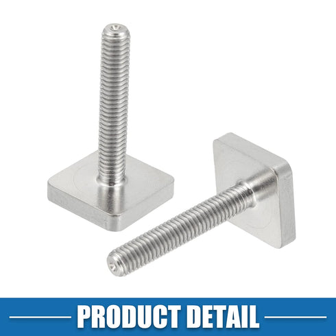 Car Roof Rack T Shaped Slot Bolt M6 W/Nuts Washer T Shaped Track Bolts Roof Rack Cargo Carrier Bolt Accessories Stainless Steel (Pack of 12)...