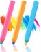 2023 Stylus Pens for Touch Screens, Kenkor Crayon Stylus for Kids Pencil Shape 3 Pack of Pink Blue Yellow Universal Capacitive Stylus Compatible w...