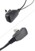 XFOX® M1PE1010 PTT Clear Acoustic Coil Tube Earpiece 1Pin 2.5mm Plug FBI Style Earphone with Push to Talk and Mic for Motorola Cobra Walkie Talkie...