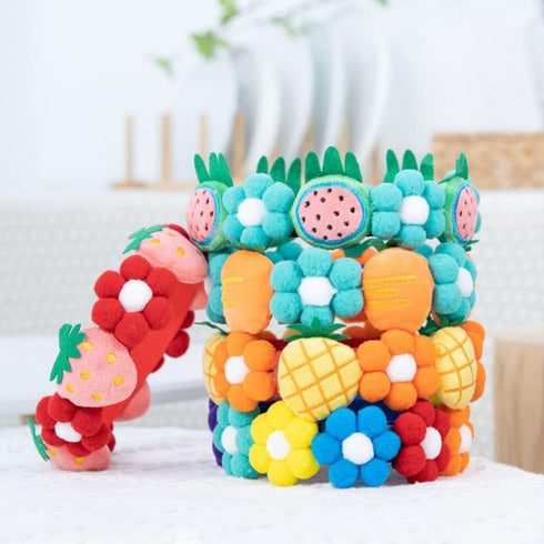 Dog Fruit Wreath Collar, Adjustable Pet Necklace Felt Collar Dog Flower Necklace for Large Dogs Chrismas New Year Birthday Dress-up Party(Pineappl...