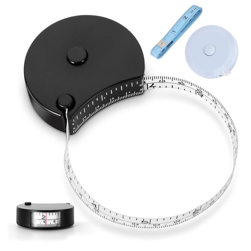 Body Tape Measure, Body Measuring Tape for Weight Loss, Fitness, Bodybuilding. Lock Pin, Retractable Soft Sewing Tape for Tailors, Measures Body P...