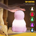 VSATEN Dinosaur Night Light for Kids, Color Changing Silicone Baby Night Light with Touch Sensor for Kids' Bedroom, USB Rechargeable LED Bedside N...