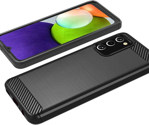 Osophter for Galaxy A03S Case,Samsung A03S Case with 2pcs Screen Protector Shock-Absorption Flexible TPU Rubber Protective Cell Phone Cover for Sa...