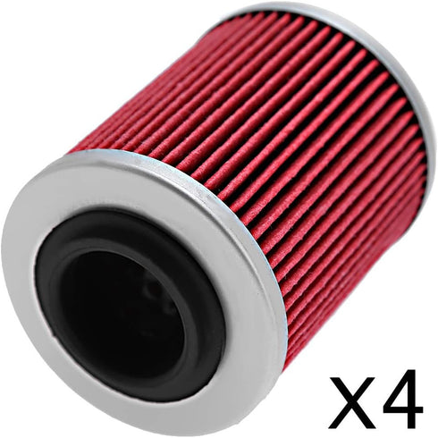 Oil Filter Replacement for Can-Am Outlander 330 400 450 500 570 650 800 850 1000 Replace# 420256188 711256188 KN152 HF152 (4Pcs)...