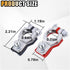 Battery Terminal Connector, Positive and Negative 1 Pair Battery Terminal Adapter Set, Top Post Battery Cable Terminal Connectors with 2 Washers, ...
