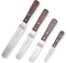 Offset Cake Icing Spatula Set of 4- Professional Stainless Steel Cake Decorating Frosting Spatulas, 4"-6"-8"-10" Flexible Resistant Blade, Wooden ...