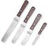 Offset Cake Icing Spatula Set of 4- Professional Stainless Steel Cake Decorating Frosting Spatulas, 4"-6"-8"-10" Flexible Resistant Blade, Wooden ...
