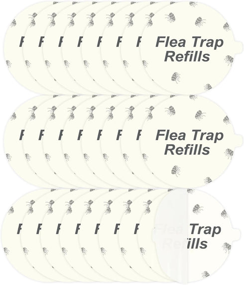 20 Pack Flea Trap Refill Discs Replacement Glue Boards, 7.1" Sticky Pads for Most Models Flea Bed Bug Traps for inside Your Home...