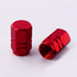 EBOOT 8 Pieces Tire Stem Valve Caps Wheel Valve Covers Car Dustproof Tire Cap, Hexagon Shape (Red)...
