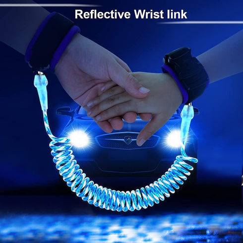 Reflective Anti Lost Wrist Link, Anti Lost Wrist Link Anti Lost Leash Baby Leash with Child Upgraded Safety Locks for Kids (Blue 8.2 Ft)...