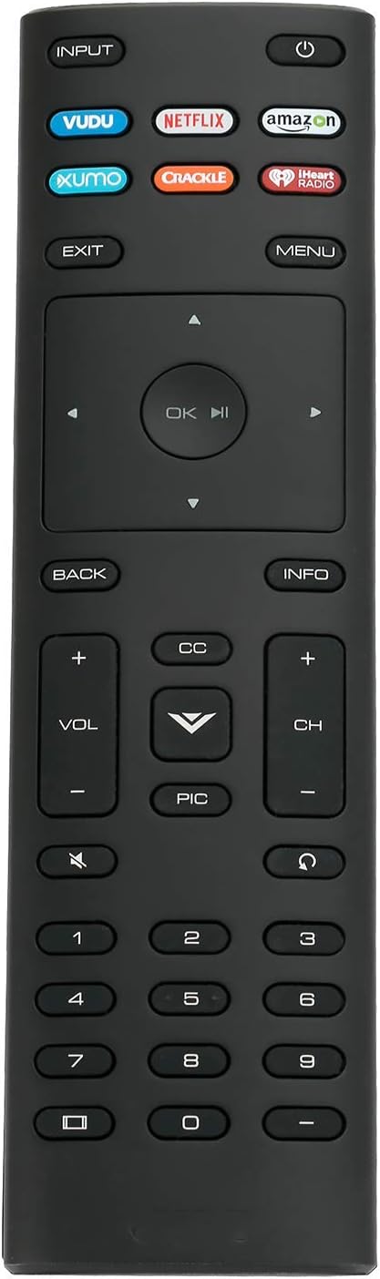 AIDITIYMI XRT136 Replacement for VIZIO TV Remote Control V505-G9 P75-F1 P55-F1 E43-F1 E55-F1 E70-F3 E75-F2 D40F-G9 D32H-F4 D24H-G9 D65X-G4 D55X-G1...