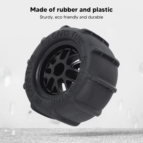 4Pcs RC Car Beach Tires,Universal Rubber Plastic RC Desert Wheels for 1/14 1/16 1/18 RC Car...