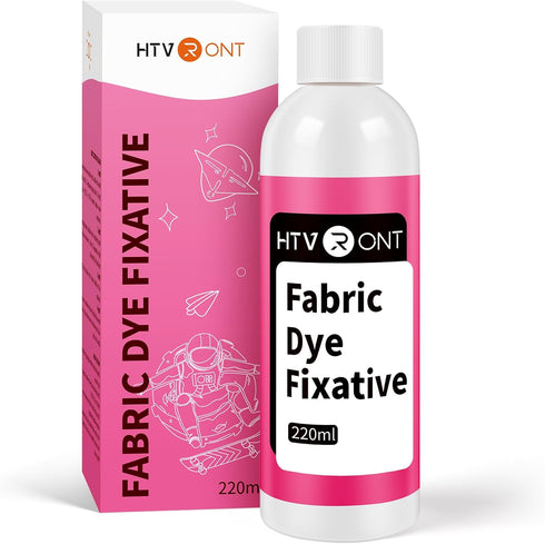 HTVRONT Fabric Dye Fixative, Liquid Color Fixative for Most Fabric, Reduces Bleeding Protect Fabric Colors with Fabric Fixative Treatment 220ml...