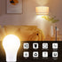 A19 LED Light Bulbs with Remote Control, 800LM 9W (60W Equivalent) LED Bulbs,Stepless Dimmable 3000K-6000K,E26 Base,CRI 80+,2.4GHz,25000+ Hours Li...