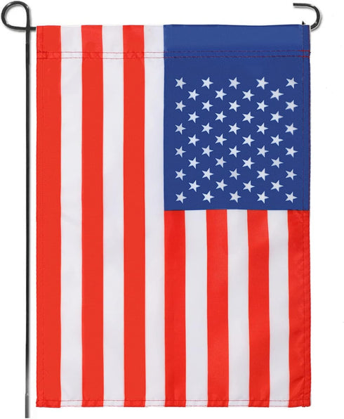 American Garden Flag 12 x 18 Inch,Patriotic Double Sided Polyester Printed Flag,USA ResidentialYard|Garden Decor,American Flag Garden Flag(2 Pcs S...