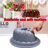 Silicone Buntz Cake Pan,9.5 Inch Nonstick Fluted Pans for baking,Silicone Round Baking Molds for Cakes (Grey)...