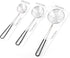 3pcs Small Round Hot Pot Strainer - Stainless Steel Asian Shabu Shabu Spider Skimmer Spoon Set, Mesh Slotted Scoops Soup Ladle...