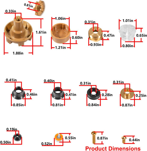 RK-17MH Repair Kit Metal Handle,Outside Faucet,Compatible with Woodford Model 17...