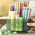 360° Rotating Makeup Brush Holder, Large Capacity Makeup Brush Organizer, 5 Slots Makeup Brushes Cup, Cosmetic Brush Storage for Vanity Bathroom C...