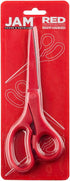 JAM PAPER Multi-Purpose Precision Scissors - 8 Inch - Red - Ergonomic Handle & Stainless Steel Blades - Sold Individually...