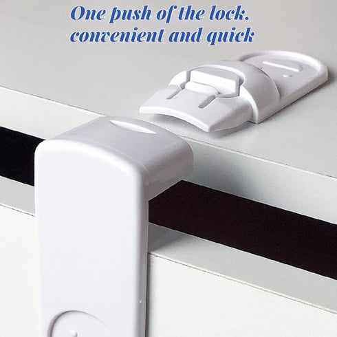 2 Pack Child Safety Refrigerator Lock for Home Fridge Freezer Door Proof Locks,Kids Safety Cabinet Locks,Anti-Opening Refrigerator Lock, with 3M A...