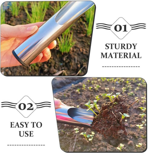 BESPORTBLE Garden Bucket Tool Shovel Soil Scoops for Garden Bucket Scoops Planting Supplies Soil Scoops for Kids Bonsai Planting Scoops Stainless ...