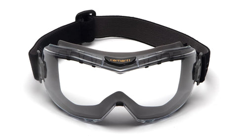 Carhartt Safety Goggle Kit With Clear And Gray Interchangeable Anti Fog Lens ANSI Rated...