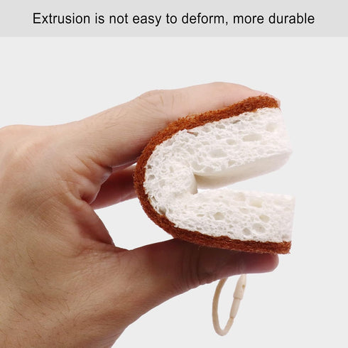 Natural Sponge, Sponges Individually Wrapped, Non Scratch Kitchen Cleaning Sponge Scouring Pad Cellulose Coconut Scrubbing Sponge for Washing Dish...