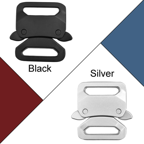 CooBigo 1" Paracord Bracelet Buckle Clip, 2PCS Metal Paracord Clasps for Paracord Bracelet Pet Collar Hardware Tactical Buckle Backpack Keychain P...
