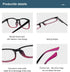 BLUELESS Reading Glasses Women - Fashion Ladies Readers(Black/Purple, 0.00)...