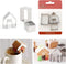 3Pcs Christmas House Cookie Cutter Set, Mini Ginger House Stainless Steel Cookie Cutter, Chocolate Little House Biscuit Mold, DIY Baking Decoratin...