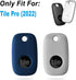 Geiomoo Silicone Case for Tile Pro 2022 Tracker, Soft Flexible Scratch Resistant Cover with Carabiner (2 Pack Navy Blue+Oatmeal)...