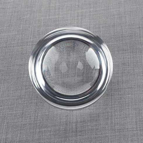 Beileshi 5X Acrylic Paperweight Magnifying Glass Desktop Dome Magnifier 80mm/3.14inch Optical Half Ball/3'' Reading Magnifying Tool for Hobby Read...