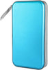 CD Case Holder, 80 Capacity CD/DVD Case Holders Wallet Hard Plastic CD DVD Disc Cases Storage Binder for Car Home Office Travel (Sky Blue)...