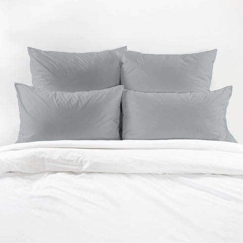 Superity Linen Pillow Cases Queen Size - Envelope Enclosure - 2 Pack - 100% Soft and Comfortable Premium Cotton - Grey...