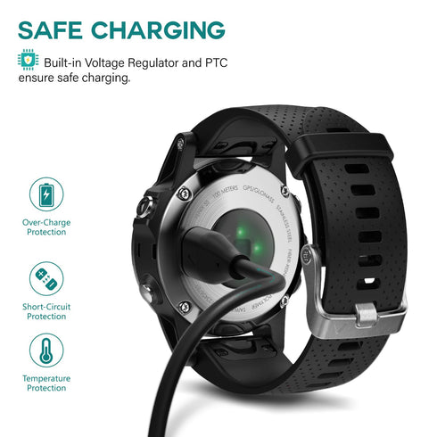 TUSITA USB-C Plug Charging/Data Cable Compatible with Garmin Watch - 1M, 2-Pack......
