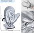 3PCS Garment Steamer Ironing Gloves, Waterproof Care Anti Steam Mitt with Finger Loop, Heat Resistant Protective Gloves Iron Board for Clothes Ste...
