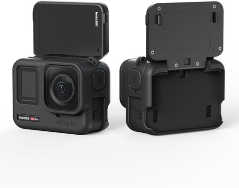 Ace/Ace Pro Silicone Protective Case for Insta360 Ace/Ace Pro,Lens Caps Protector Sleeve Case Cover Action Camera Accessories with Neck Strap Lany...