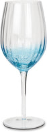 Abbott Collection Optic Bubble Red Wine Glass, Blue...