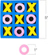 Gamie 5 Inches Foam Tic Tac Toe Mini Board Games (24Pack) Family Games & Classroom Games - Indoor Recess Games for Classroom, Great Travel Games, ...