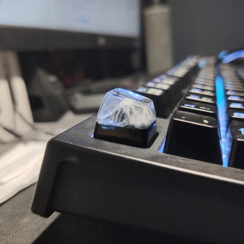 Mechanical Keyboard Keycap Transparent Keycap Fog Style Mountain Keycap for MX Mechanical Keyboard Unique Gifts for Friends...