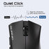2.4GHz Silent Wireless Mouse, 1200 DPI Optical Sensor Cordless Mouse with USB Receiver, Ergonomic Grips, Portable Travel Computer Mouse for Laptop...