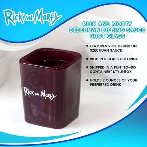 Rick and Morty Szechuan Dipping Sauce Shot Glass - Novelty Collectible Drinking Glasses - Perfect for Birthdays, Holidays, House Warming Parties...