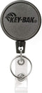 KEY-BAK MID6-Duo Heavy Duty Badge Reel and Keychain That Holds 10 Keys, Belt Clip, Black, Medium (0006-0804)...
